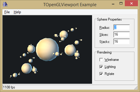 TOpenGLViewport demo